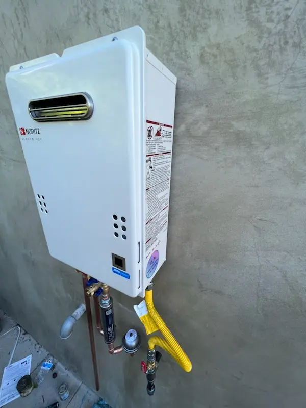 Tankless water heater installation for Gotts homes